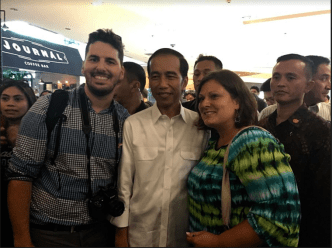 Matt and Jen with Pres