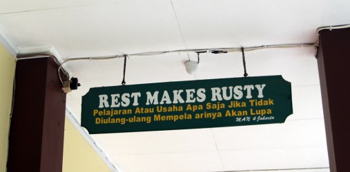 Rest Makes Rusty