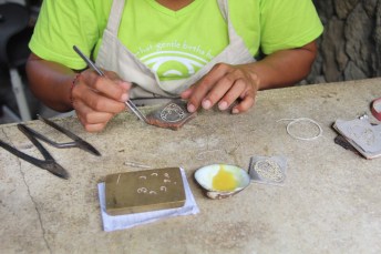 Adding silver filagree