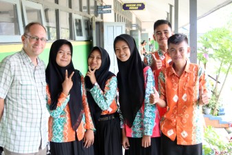 Craig with students freestyle