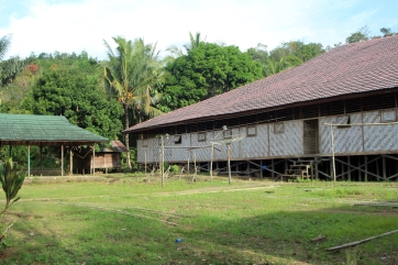 Dayak longhouse