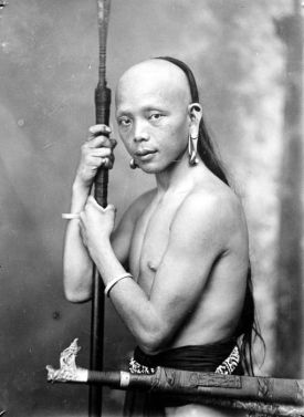 Dayak tribesman-1920