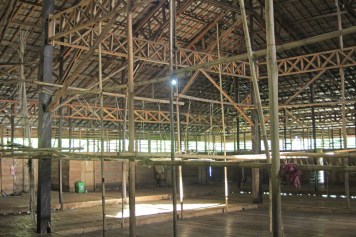 Inside longhouse