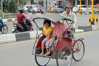 Pedicab passengers