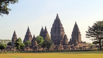 Prambanan from distance