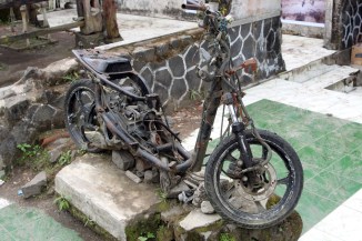 Ruined motorcycle