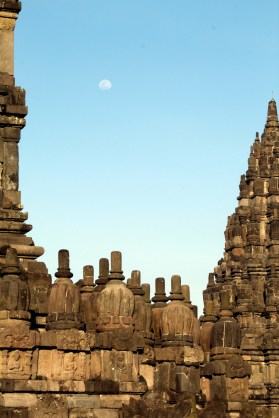 Temples and moon