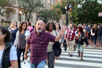 On our way to dinner