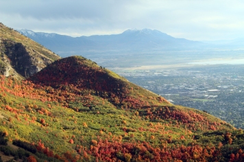 Provo Temple from Squaw Peak-fall