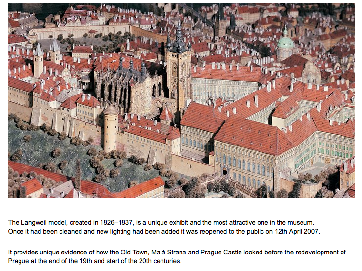 Carbboard model of Prague