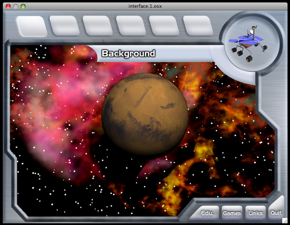 Mars Exploration main interface-s