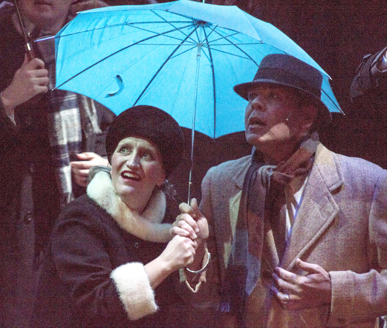 Waiting for the parade to start