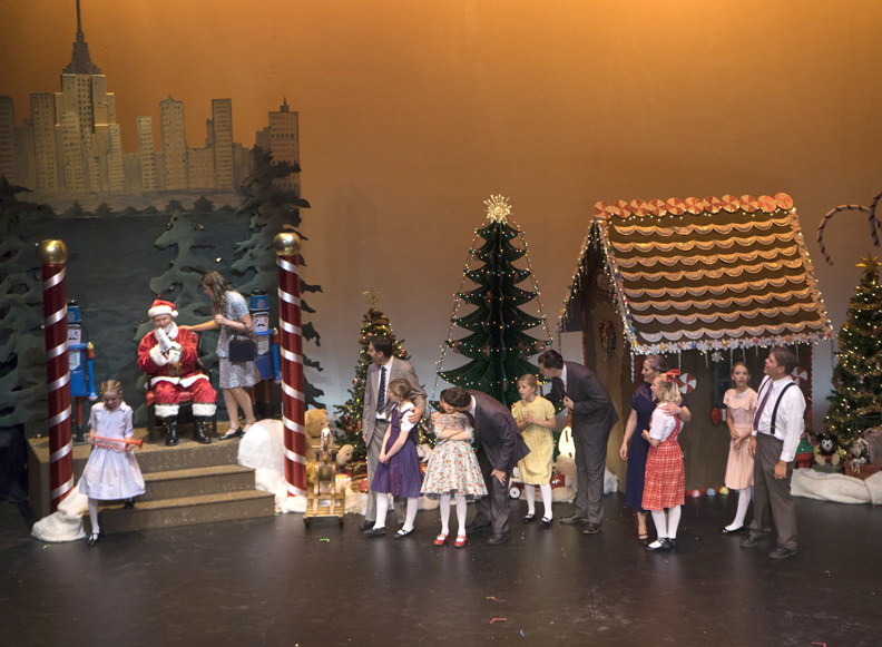 Waiting in line for Santa