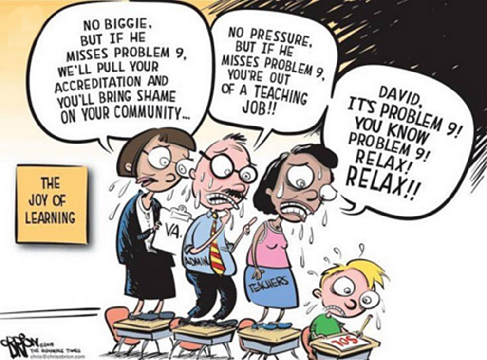 Relax and take the test