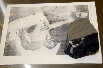 Ann Hodges and her meteorite